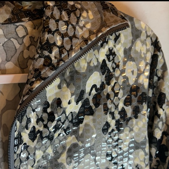 Ruby Rd Unique Shiny Abstract Shimmery Scales Embellished Full Zip Jacket Sz 8 - Picture 14 of 15